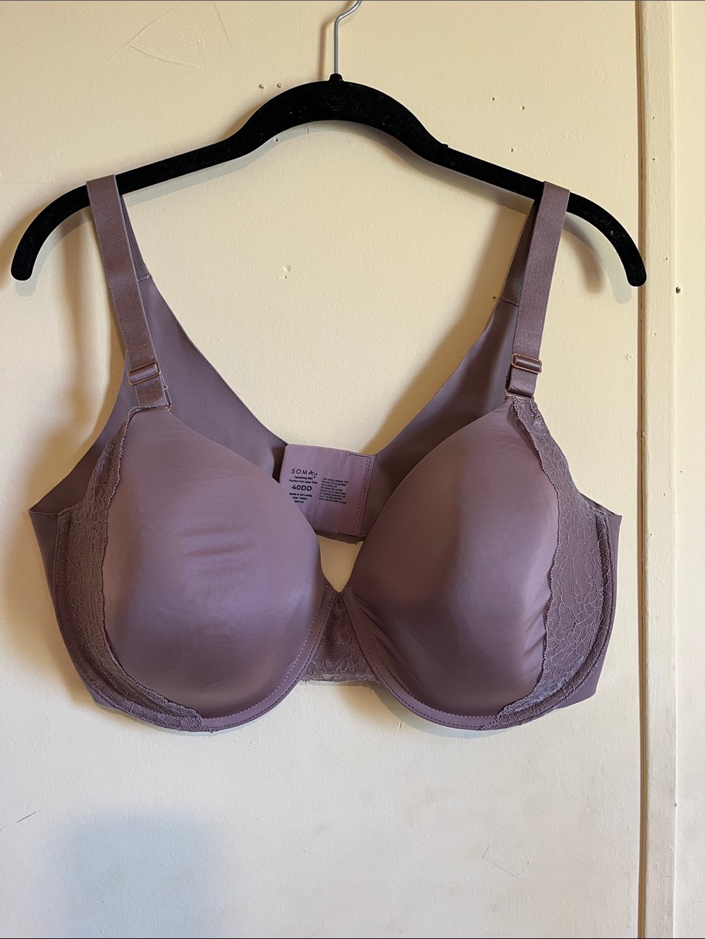 Soma Mauve Underwire Smooth Molded Cup Bra